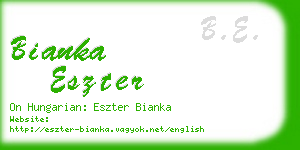 bianka eszter business card